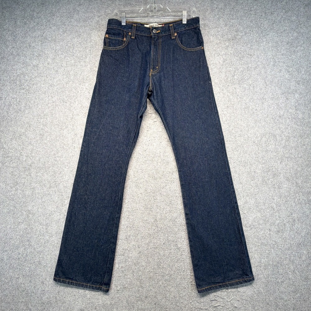 Vintage Levis 517 Jeans Mens 30x32 Blue Denim Boot Cut Dark Wash Y2K